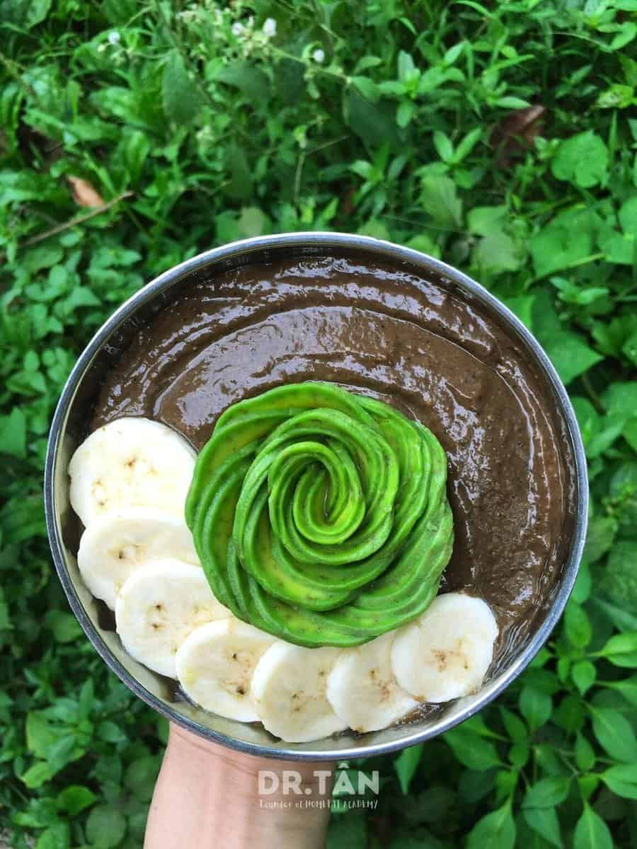 Smoothie chocolate bơ chuối