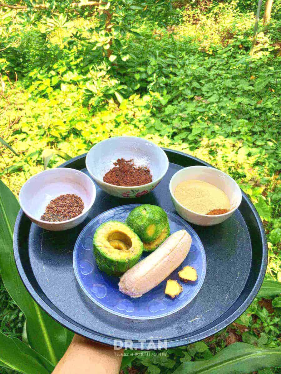 Smoothie chocolate bơ chuối