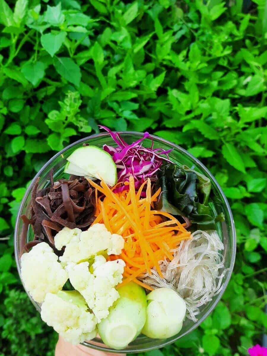 Miến Hàn Quốc trộn cầu vòng